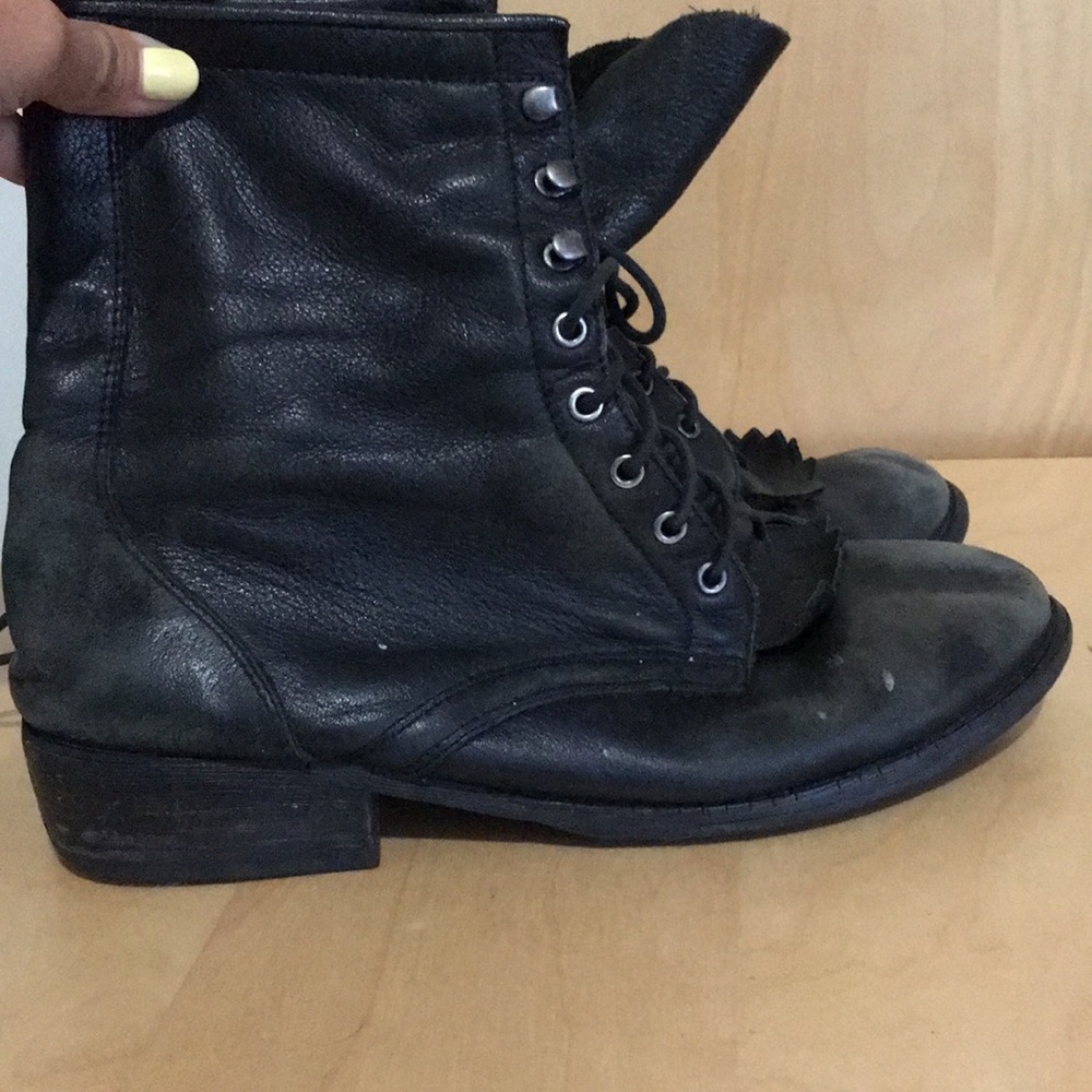 Classic lace up combat boots